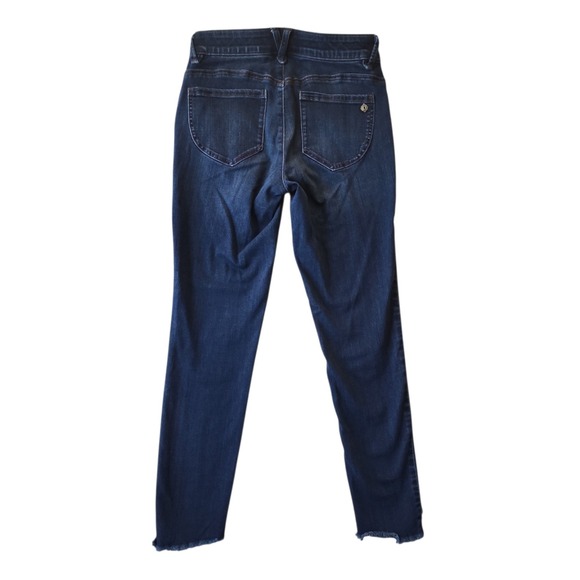 Democracy Jeans Womens Size 4 Ab Technology Blue Denim Cut Off Ankle Stretch - Picture 7 of 7